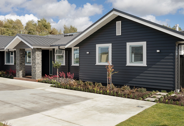 Classic and modern weatherboard cladding